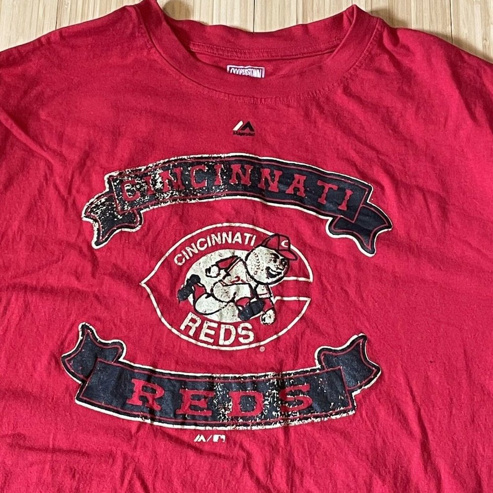 Majestic Men’s 3X New Big and Tall Cincinnati Reds Baseball T-Shirt